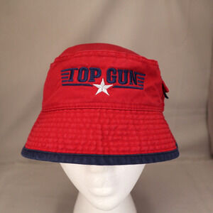 Top Gun Youth Bucke Hat Cap Vintage Authentic Embroidered Kindercaps Side Pocket